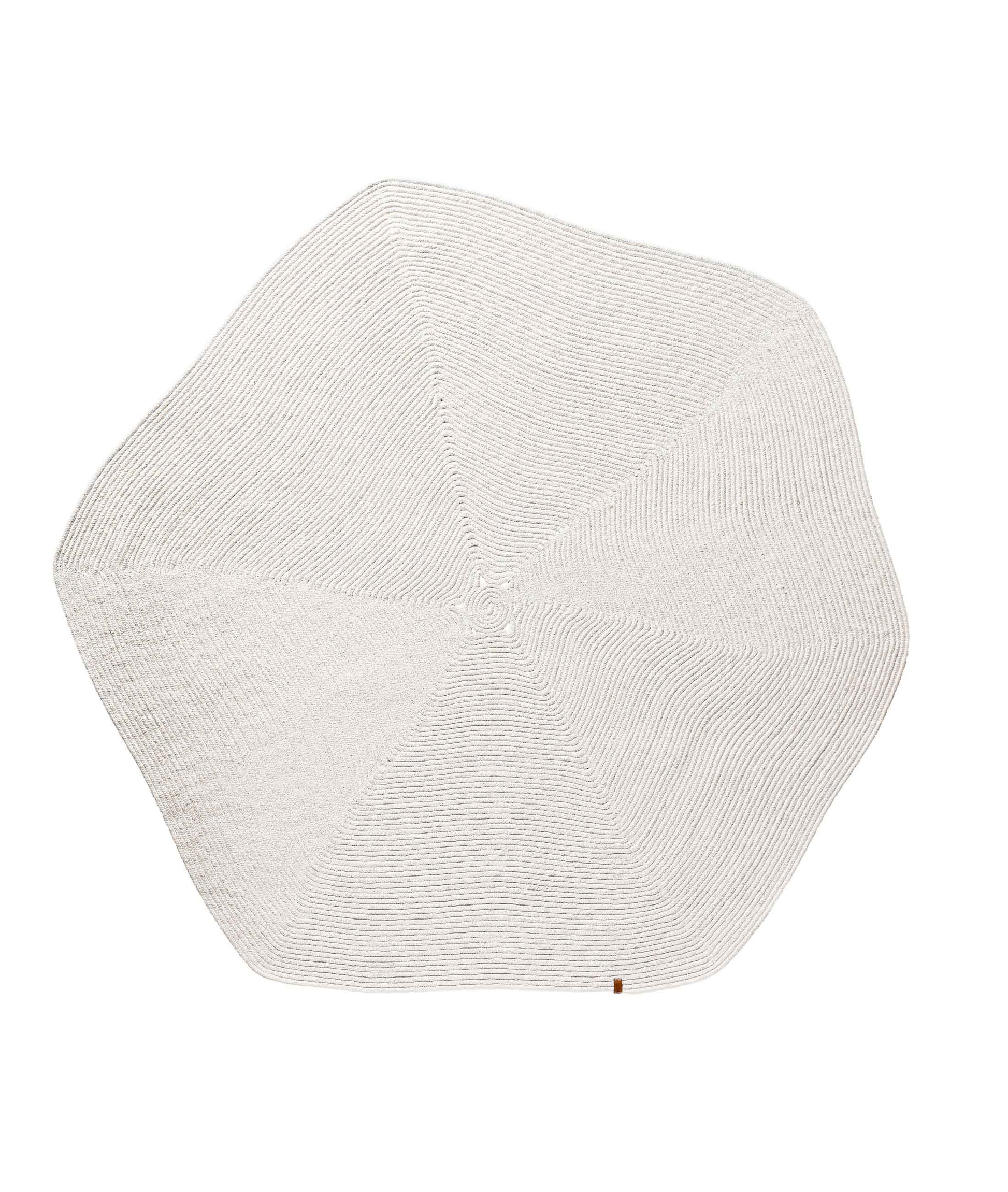 Boulder Hand Knitted Rug in White