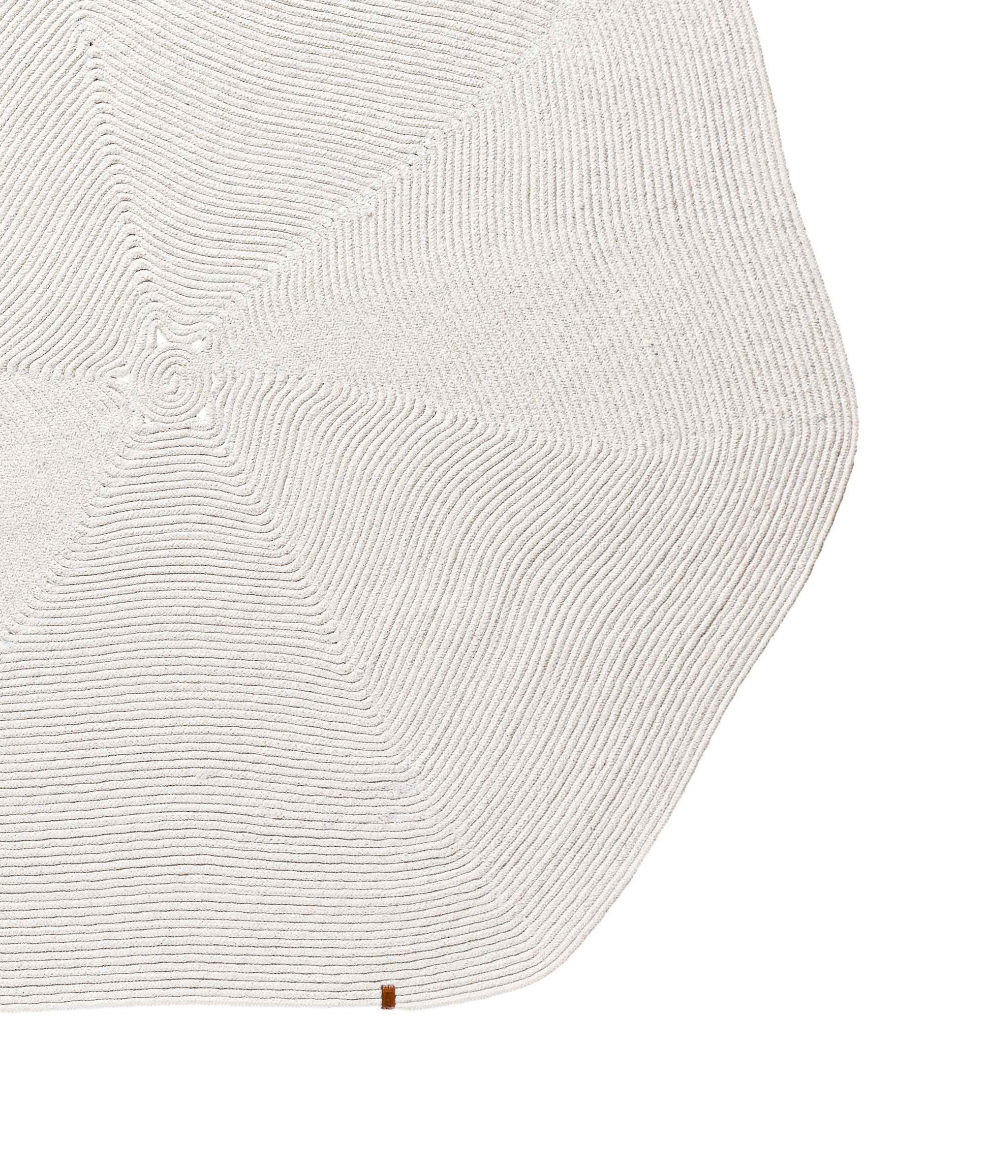 Boulder Hand Knitted Rug in White