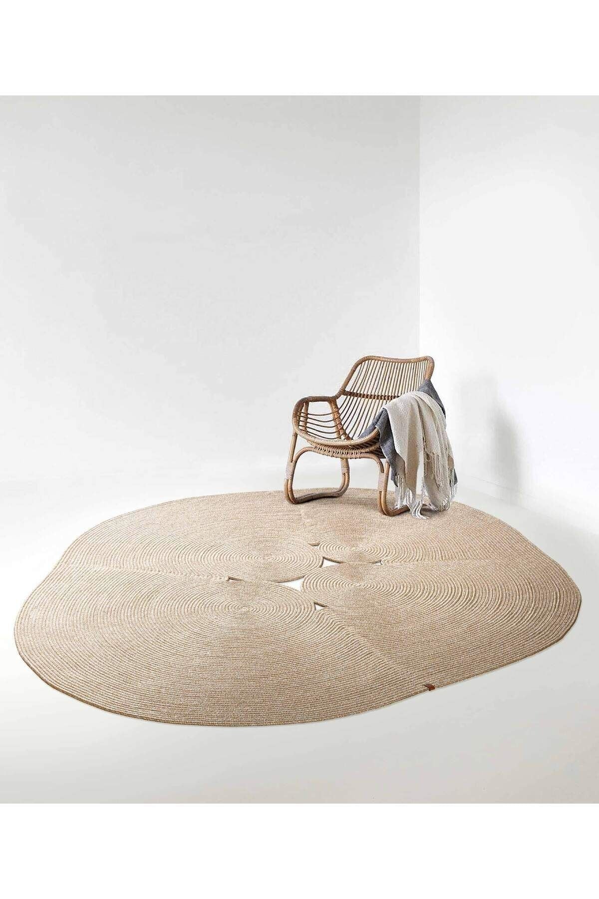 Boulder Hand Knitted Rug in Natural