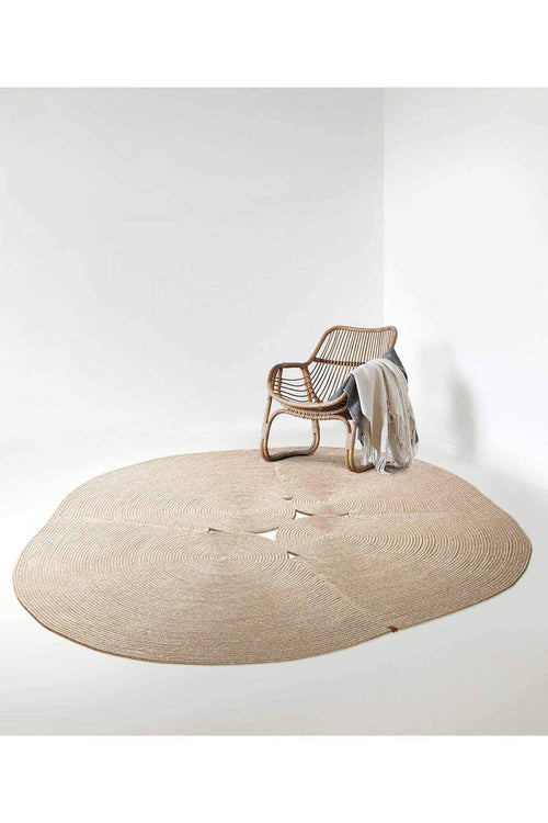 Boulder Hand Knitted Rug in Natural