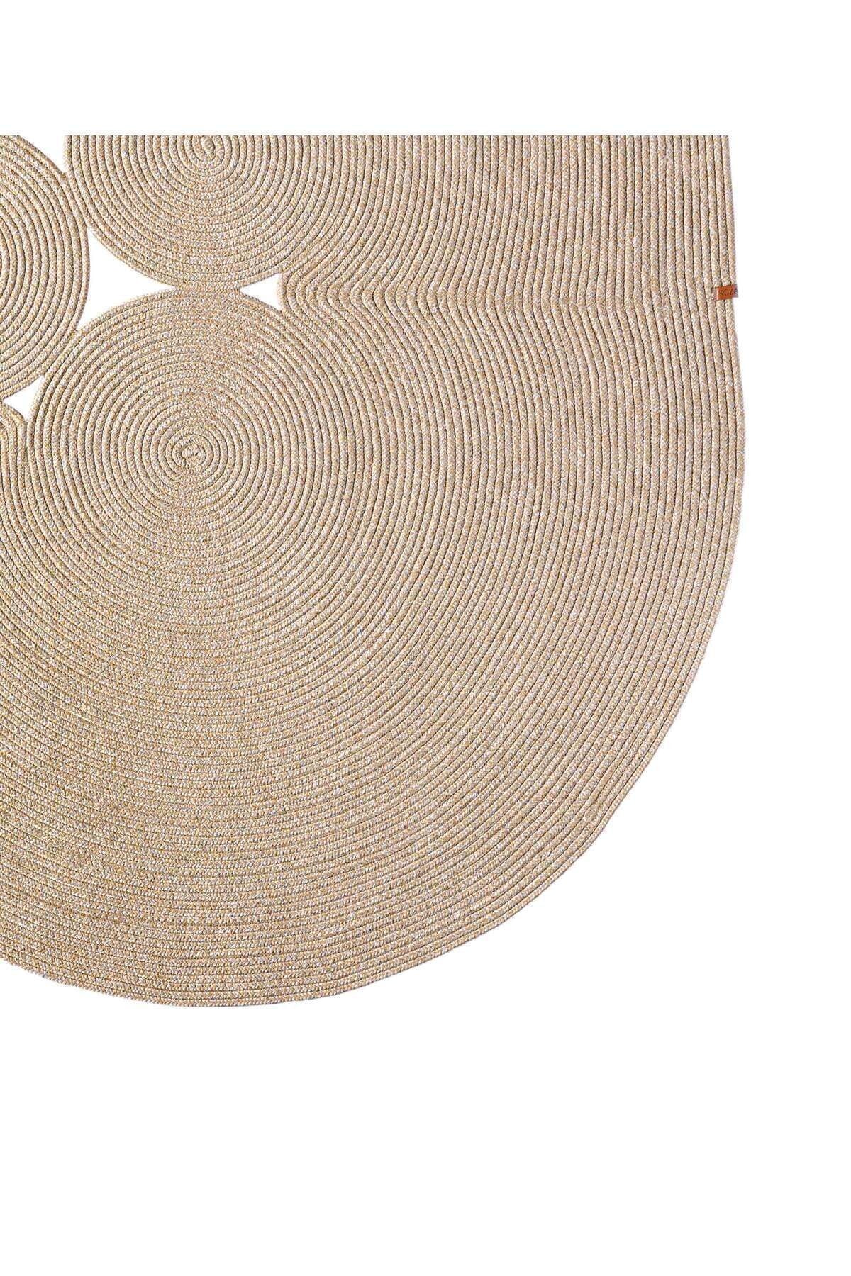 Boulder Hand Knitted Rug in Natural