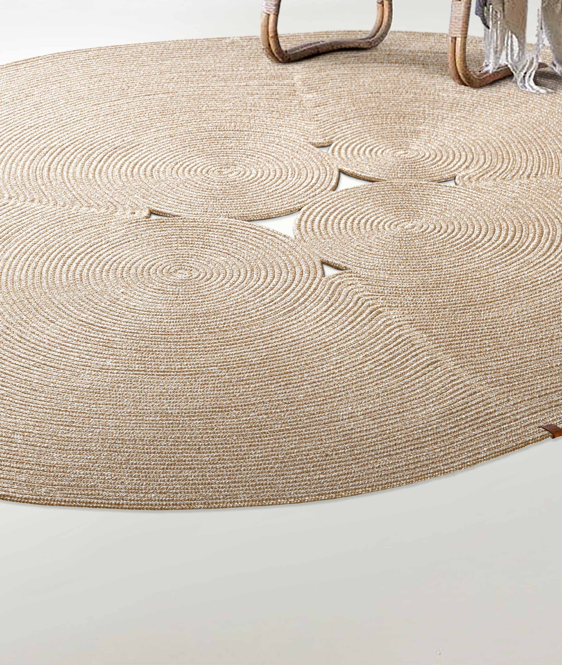 Boulder Hand Knitted Rug in Natural