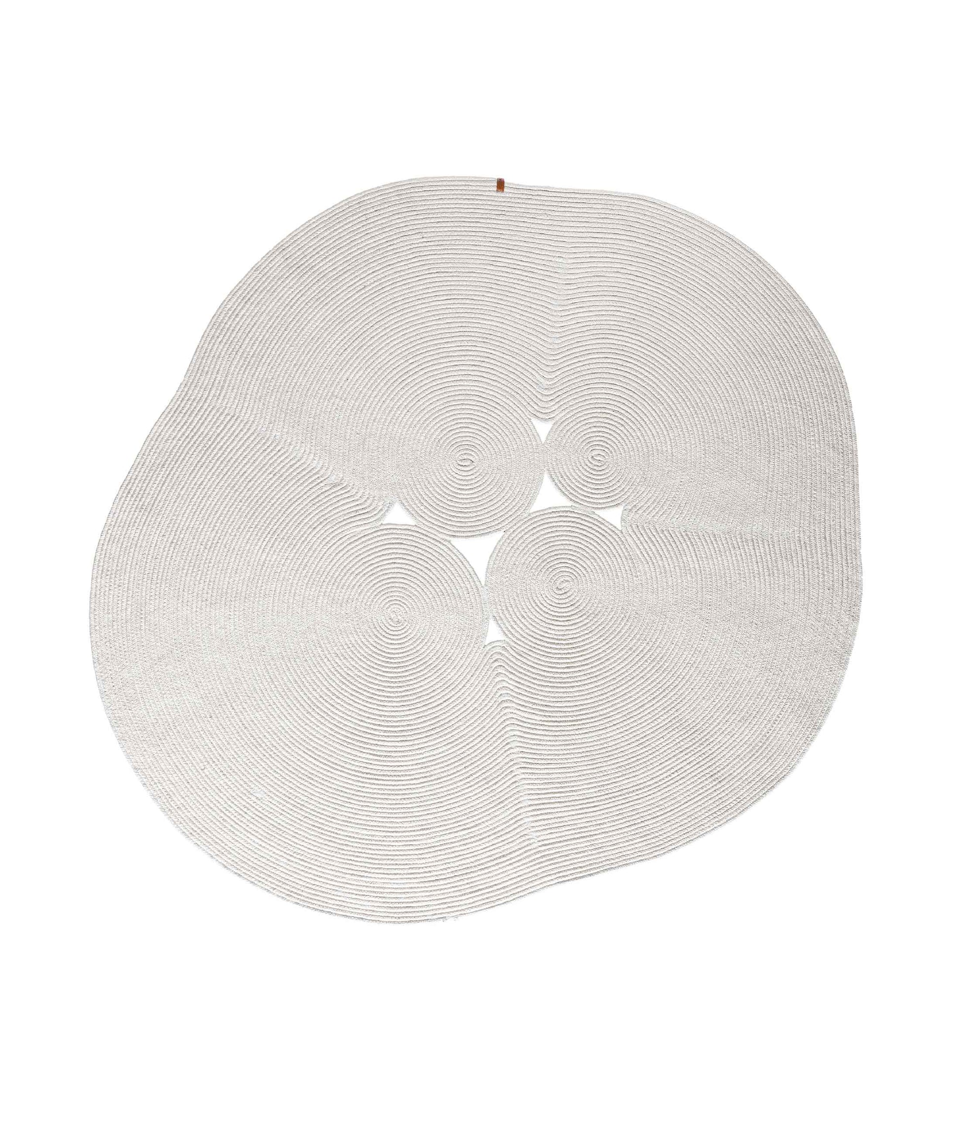 Boulder Hand Knitted Rug in White
