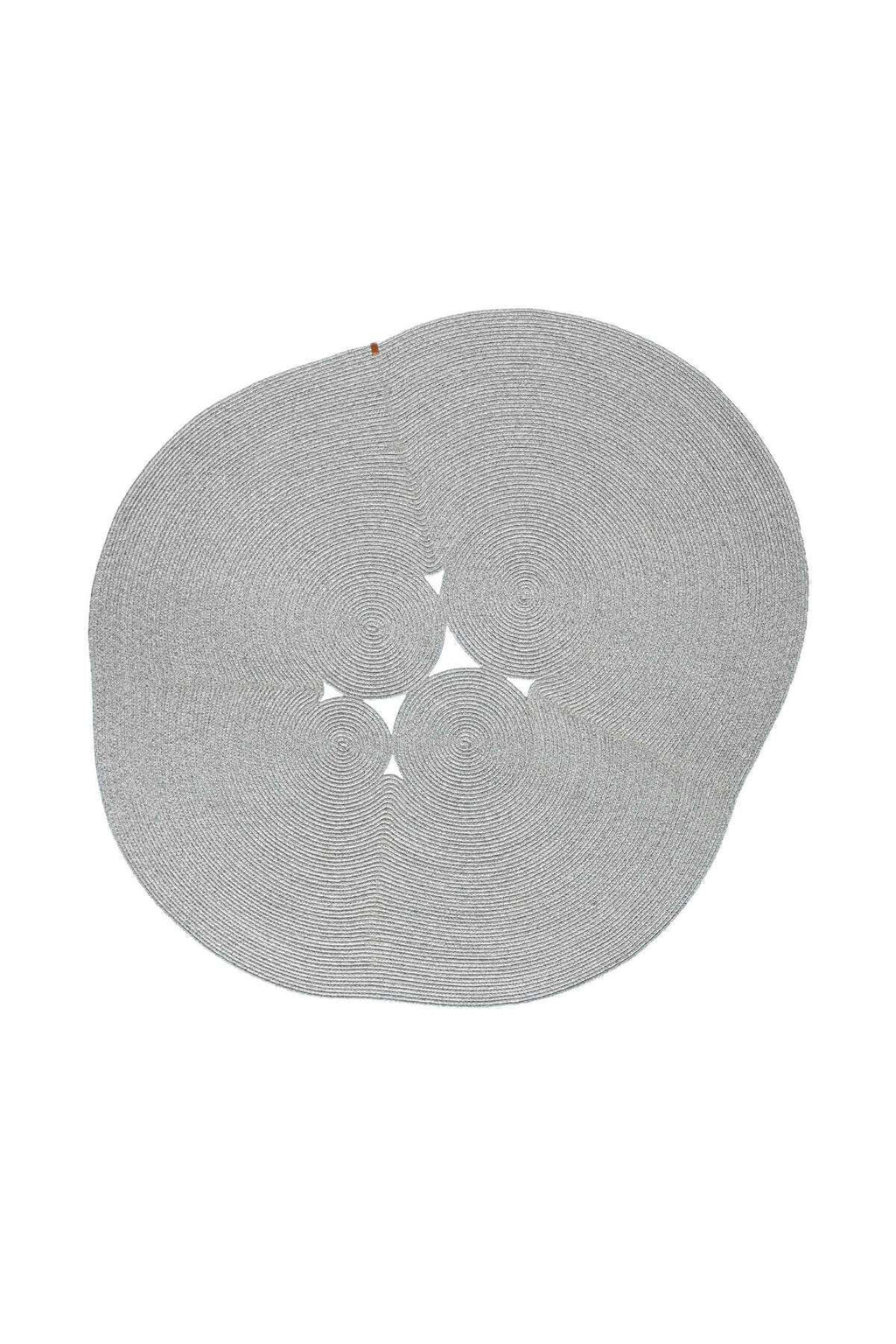 Boulder Hand Knitted Rug in Grey