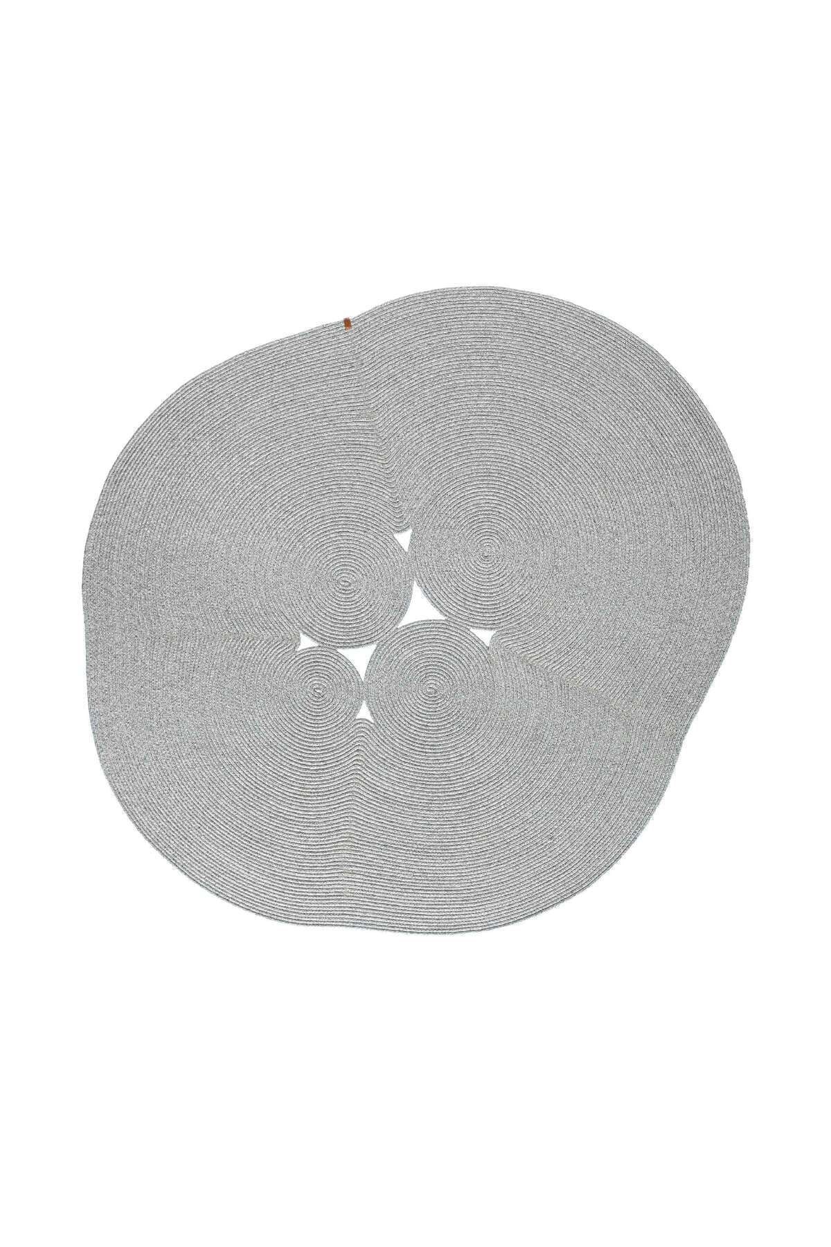 Boulder Hand Knitted Rug in Grey