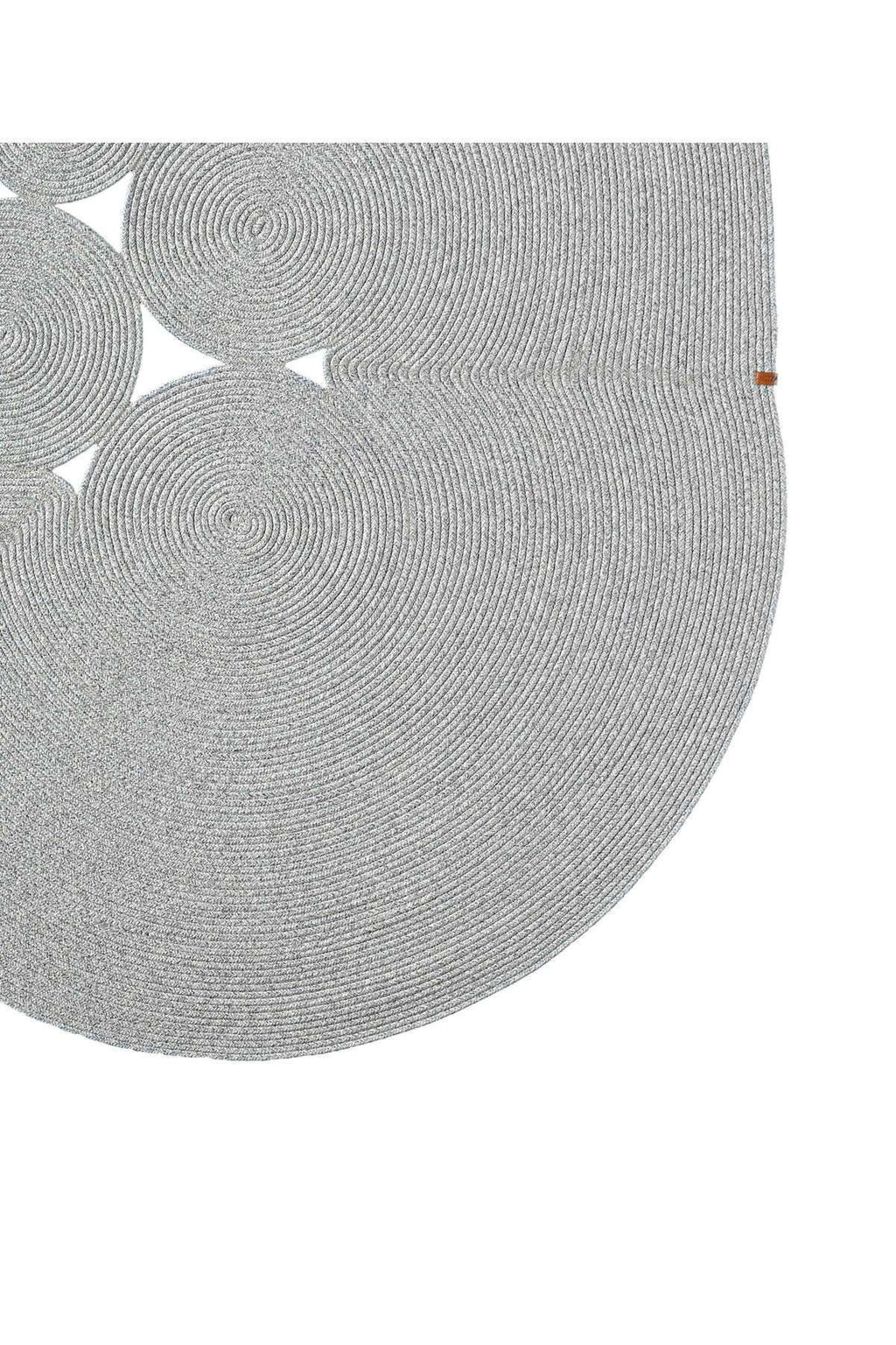 Boulder Hand Knitted Rug in Grey