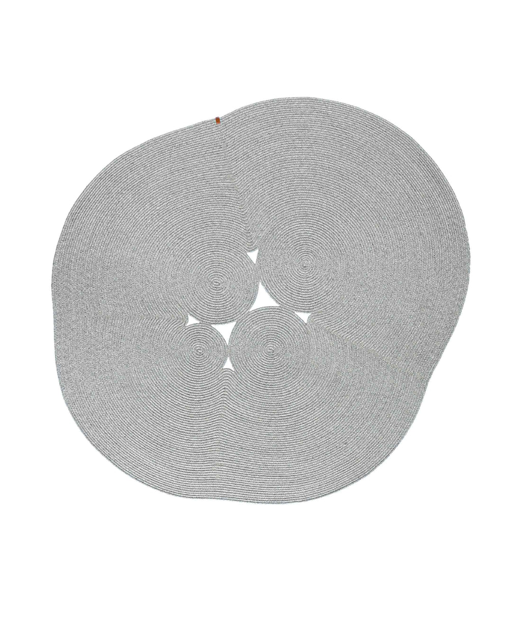 Boulder Hand Knitted Rug in Grey