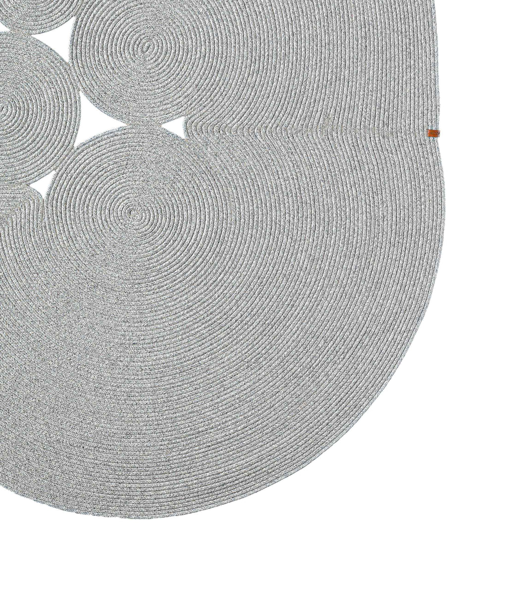 Boulder Hand Knitted Rug in Grey