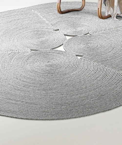 Boulder Hand Knitted Rug in Grey