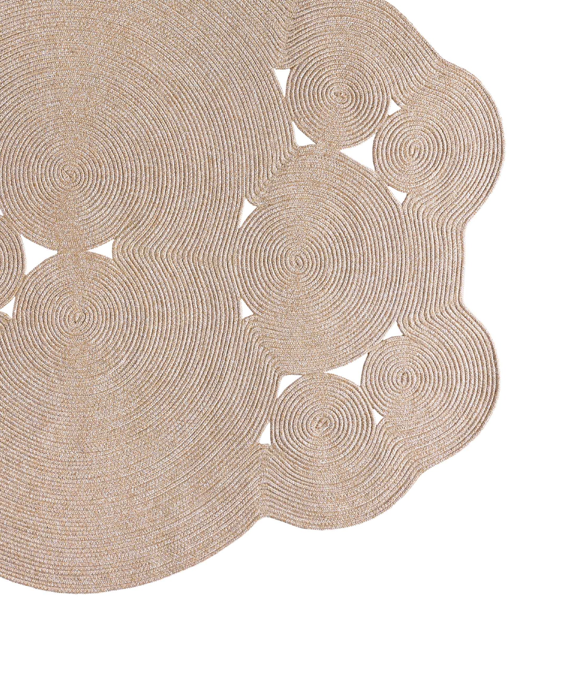 Boulder Hand Knitted Rug in Natural