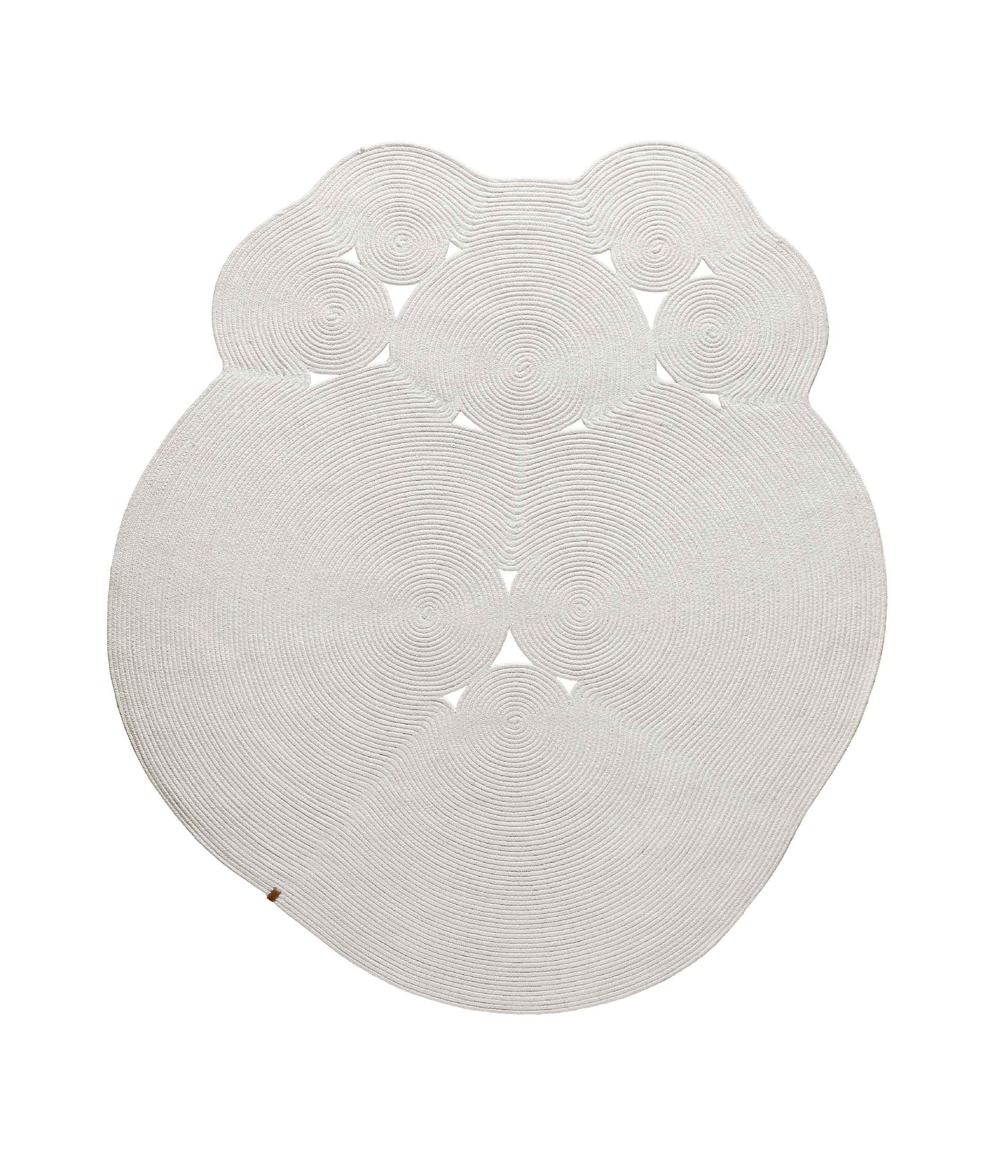 Boulder Hand Knitted Rug in White