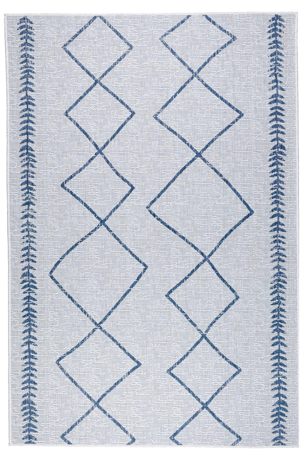 Scandi Jute Rug in Grey and Navy