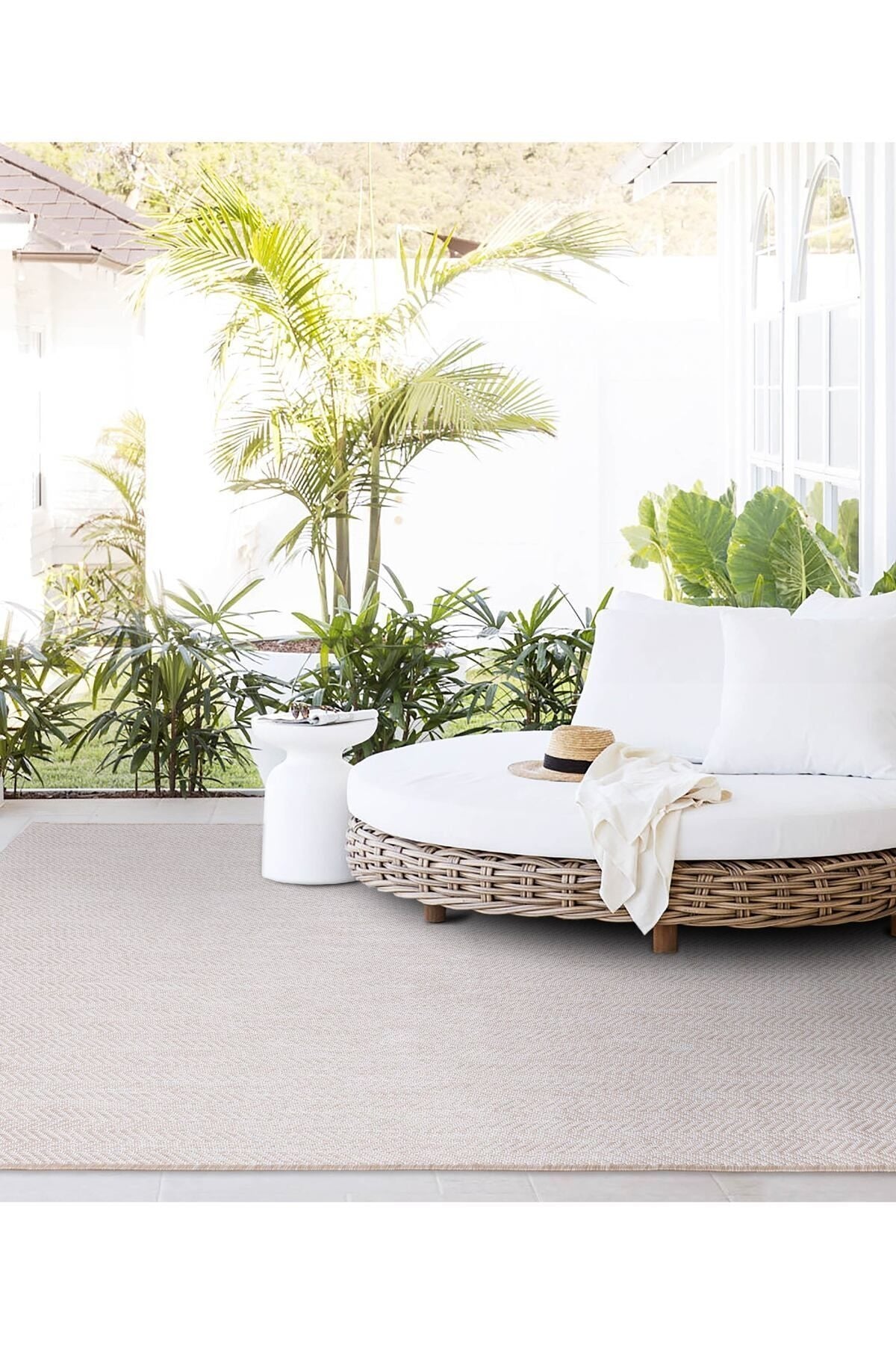 Scandi Jute Rug in Natural