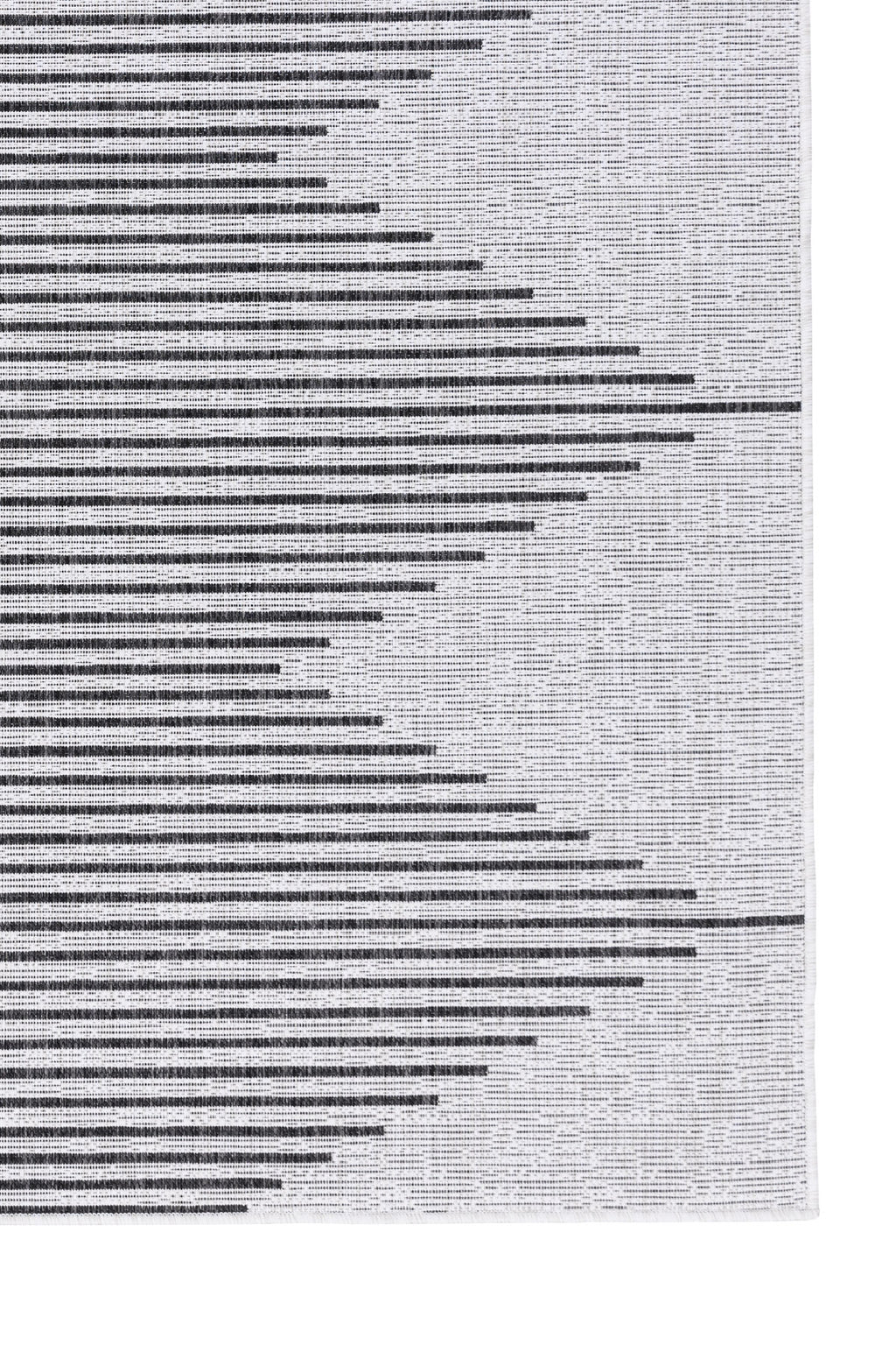Scandi Jute Rug in Grey and Black
