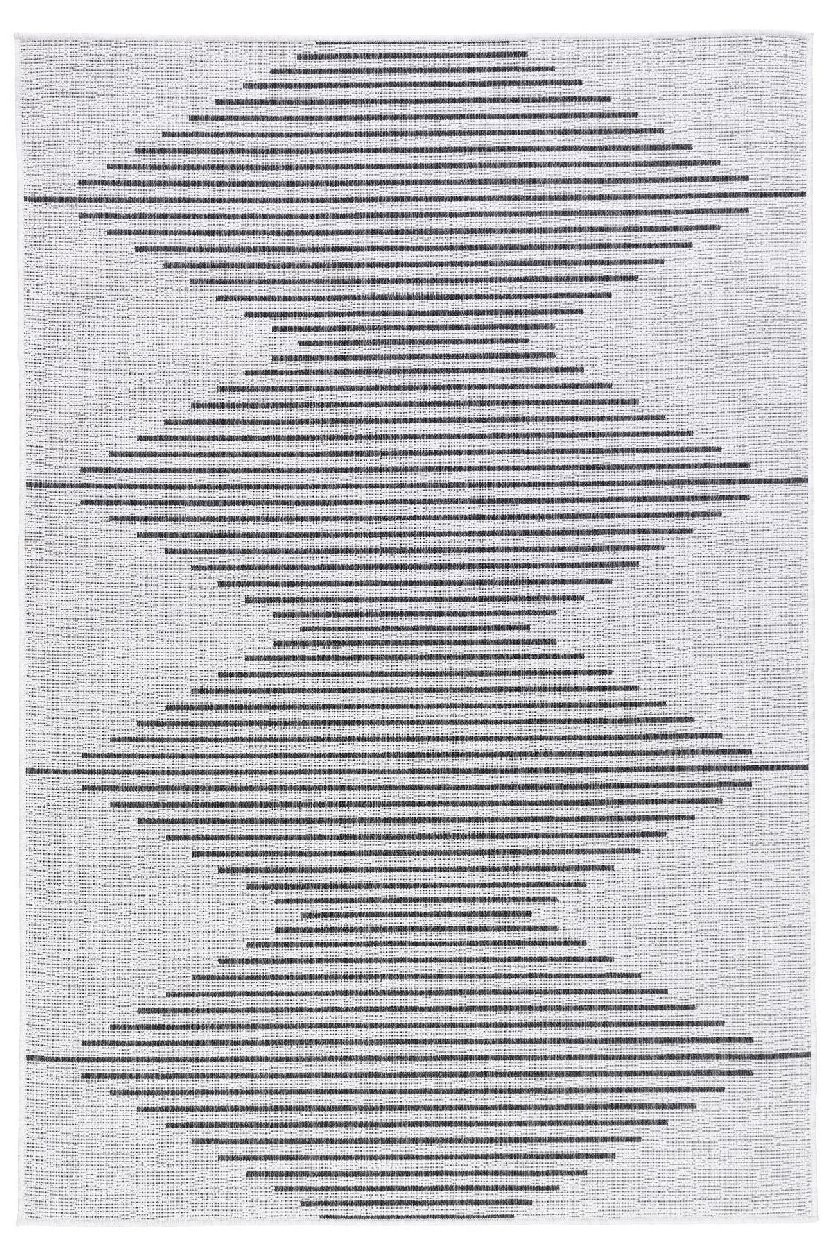 Scandi Jute Rug in Grey and Black
